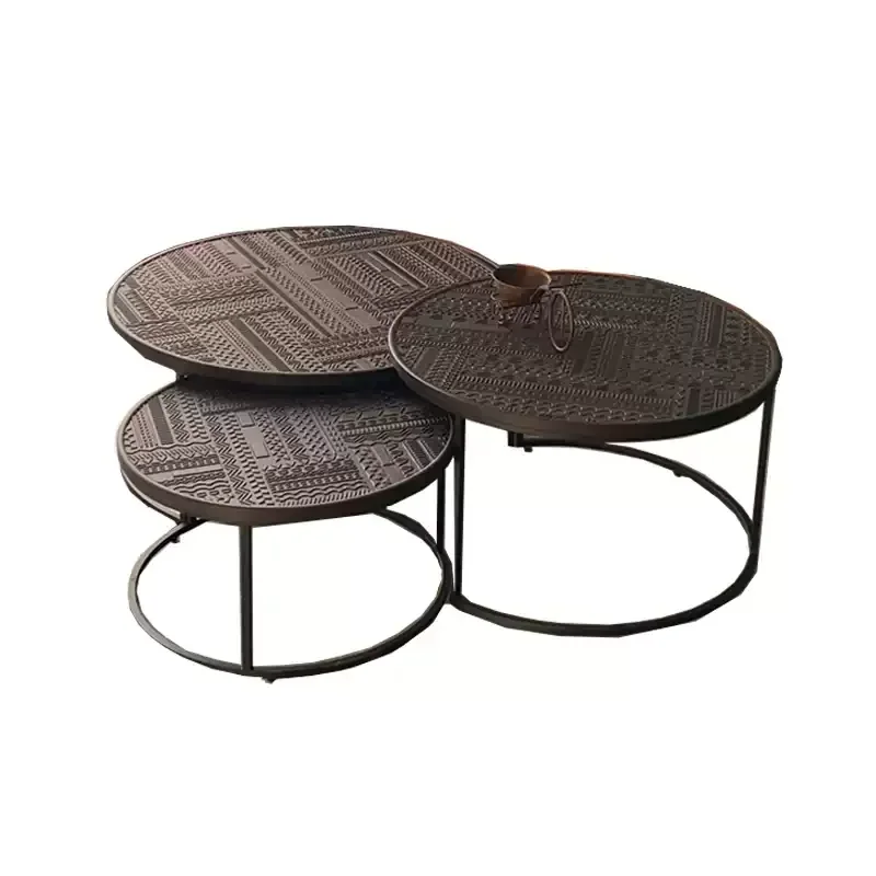 Nordic Belgium Solid Wood Carved B&B Hotel Living Room Expression Teak Simple Round Designer Coffee Table Combination
Nordic Belgium Solid Wood Carved B&B Hotel Living Room Expression Teak Simple Round Designer Coffee Table Combination