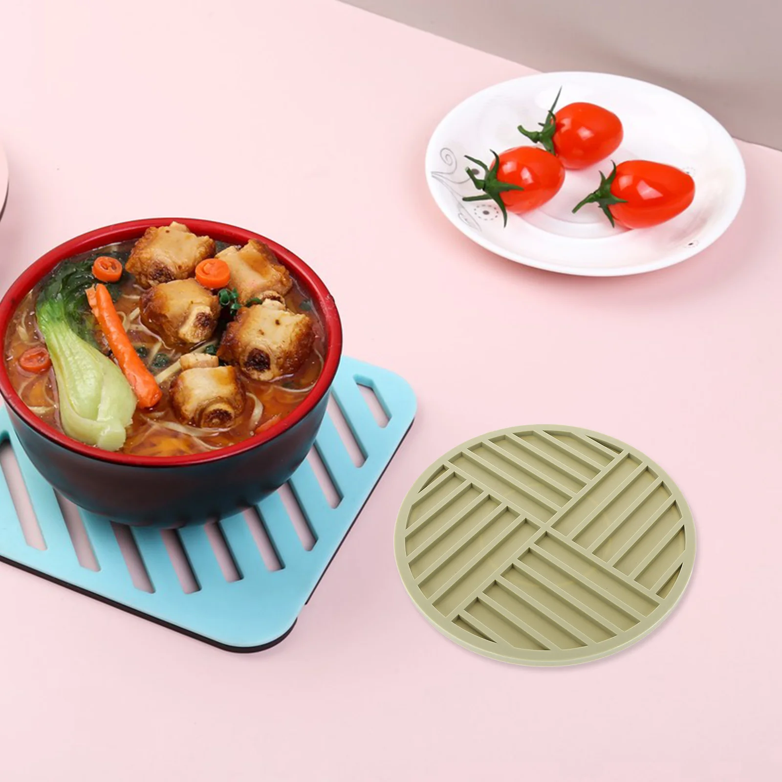 Silicone Coaster 16cm Matcha Green Thickened High Temp Kitchen Hot Pans Mat Baking Protector Countertop Table Cooktop
Silicone Coaster 16cm Matcha Green Thickened High Temp Kitchen Hot Pans Mat Baking Protector Countertop Table Cooktop