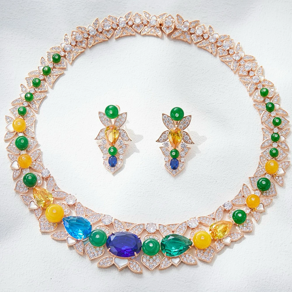 Pure 925 Sterling Silver Jewelry For Women Big Gemstone Wedding Jewelry Set High Quality Earrings Necklace Party Fine Jewelry
Pure 925 Sterling Silver Jewelry For Women Big Gemstone Wedding Jewelry Set High Quality Earrings Necklace Party Fine Jewelry