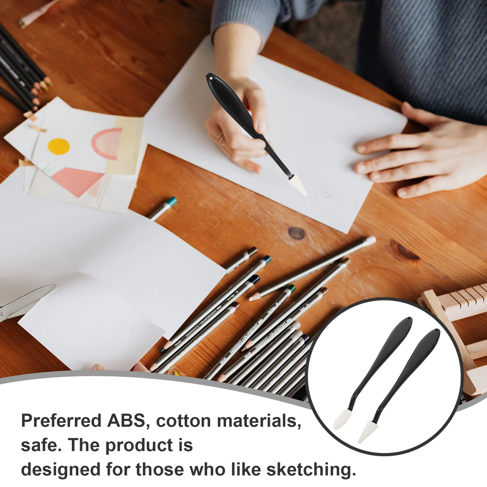 1Set Art Student Sketch Wiper Kit Premium ABS Cotton Blending Stumps Portable Sketching Tool for Smudge Erase and Color Blend
1Set Art Student Sketch Wiper Kit Premium ABS Cotton Blending Stumps Portable Sketching Tool for Smudge Erase and Color Blend