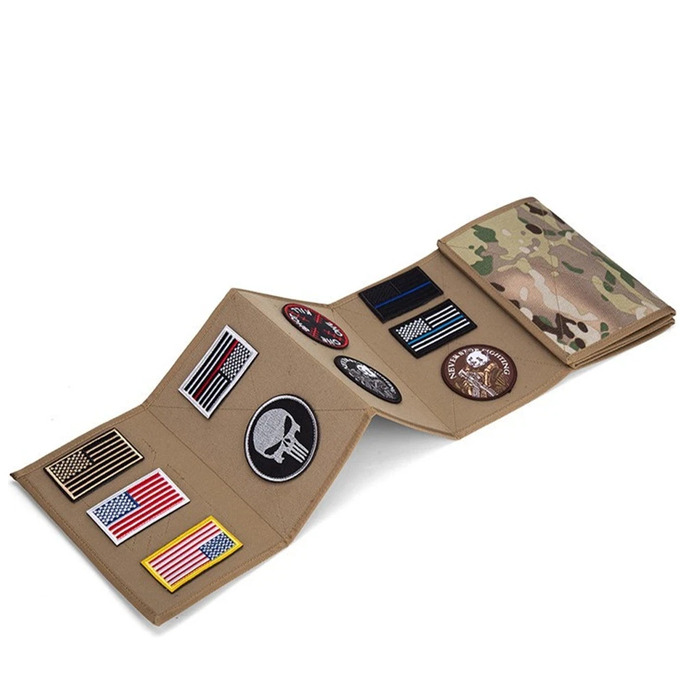 Foldable Tactical Patch Board, Hook & Loop Patch Display Booklet Organizer Holder (Sample Patch not Included)
Foldable Tactical Patch Board, Hook & Loop Patch Display Booklet Organizer Holder (Sample Patch not Included)