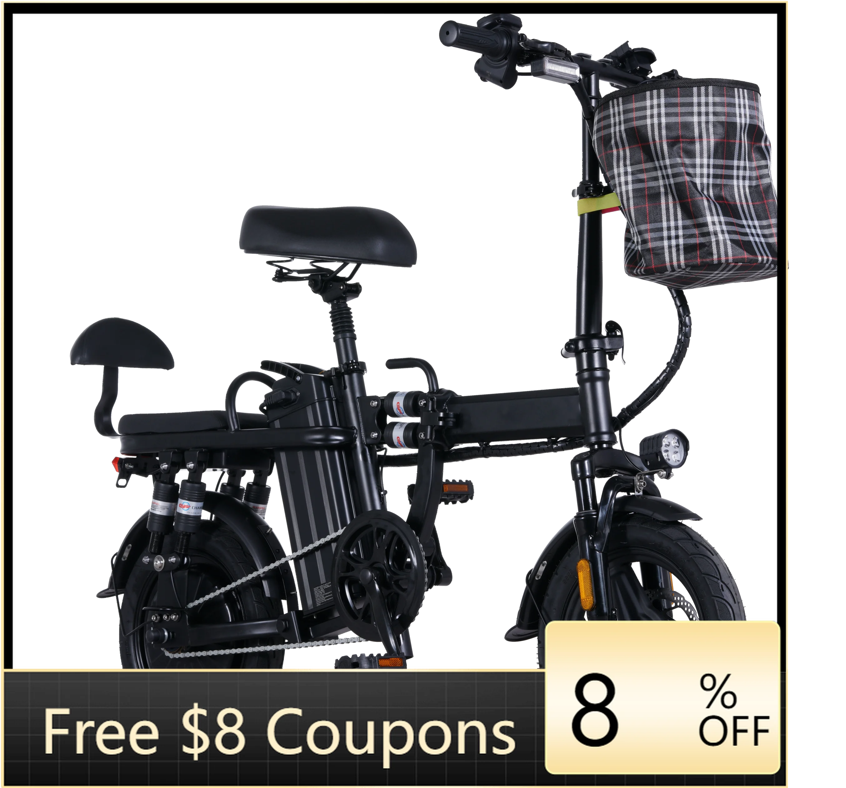 STLF DZ WJW Advanced A Warehouse Lightweight Folding Electric Bicycle 500W 48V 14 Inch 20mph Fast Speed 2 Seats Bike Foldable El
STLF DZ WJW Advanced A Warehouse Lightweight Folding Electric Bicycle 500W 48V 14 Inch 20mph Fast Speed 2 Seats Bike Foldable El