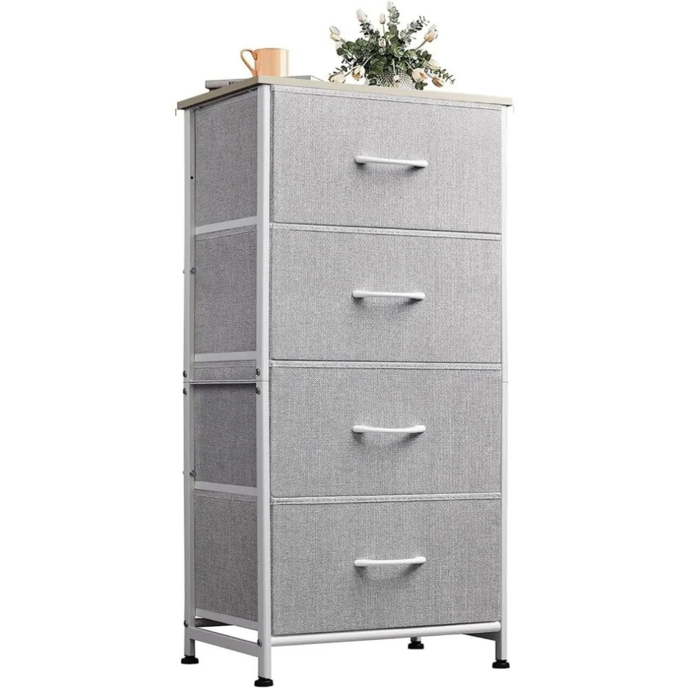 4 Drawers Dresser for Bedroom, Light Grey Fabric Clothes Storage Organizer Unit, Dresser for Hallway, Entryway, Closets
4 Drawers Dresser for Bedroom, Light Grey Fabric Clothes Storage Organizer Unit, Dresser for Hallway, Entryway, Closets