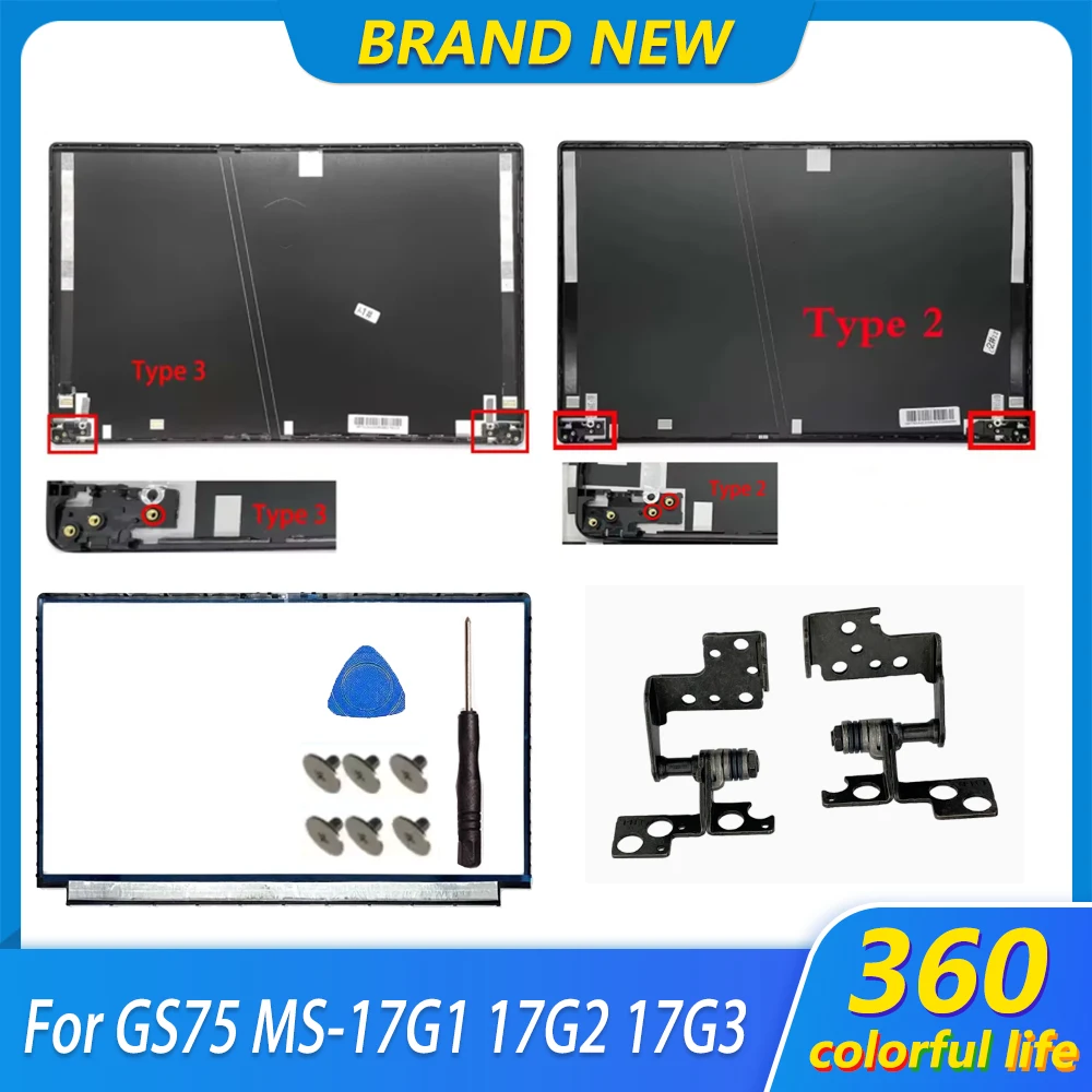 New Top Case For GS75 MS-17G1 17G2 17G3 Laptop LCD Screen Back Cover Front Bezel Hinges Palmrest Bottom Case 17.3 Inch Housing
New Top Case For GS75 MS-17G1 17G2 17G3 Laptop LCD Screen Back Cover Front Bezel Hinges Palmrest Bottom Case 17.3 Inch Housing