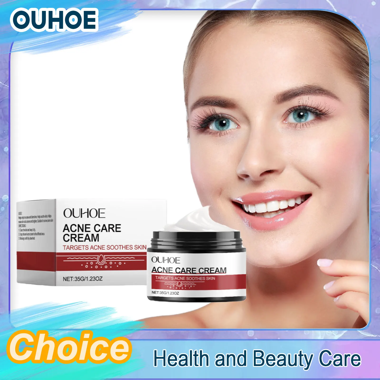 Acne Care Cream Repairing Soothing Relieve Redness Fade Blemishes Improve Dryness Moisturizing Smoothing Anti Pimples Face Cream
Acne Care Cream Repairing Soothing Relieve Redness Fade Blemishes Improve Dryness Moisturizing Smoothing Anti Pimples Face Cream