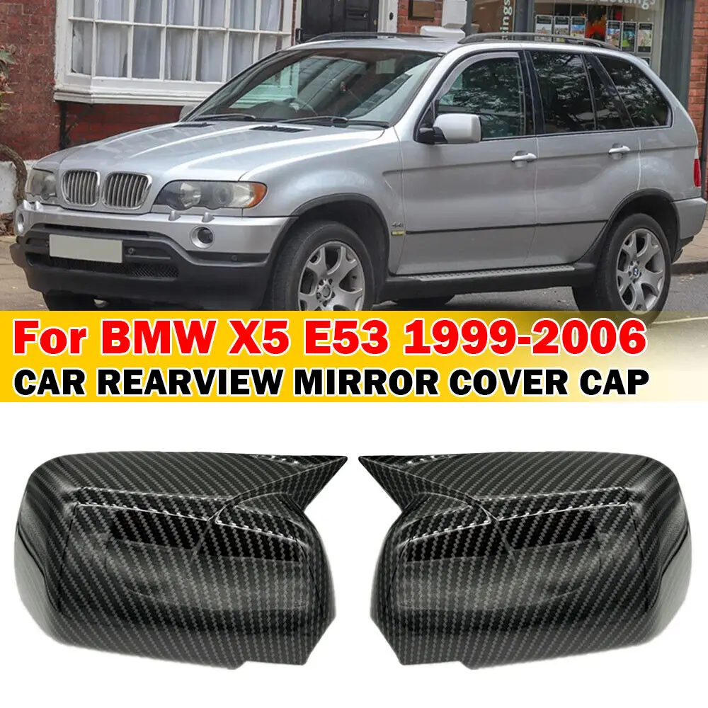 For BMW X5 E53 1999-2006 Car Sticker Rearview Side Mirror Cover Wing Cap Exterior Door Rear View Case Trim Carbon Fiber Look ABS
For BMW X5 E53 1999-2006 Car Sticker Rearview Side Mirror Cover Wing Cap Exterior Door Rear View Case Trim Carbon Fiber Look ABS