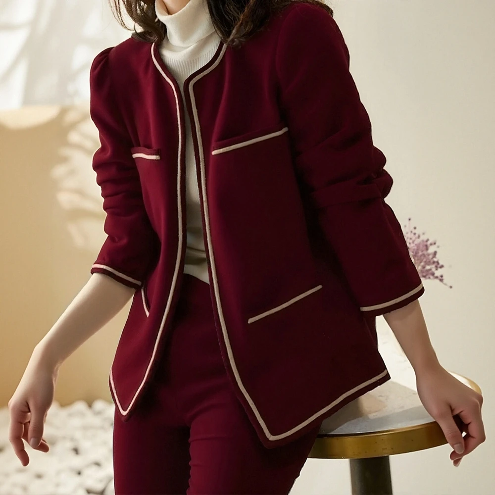 Женская повседневная легкая куртка в полоску, осень-зима, модная верхняя одежда с круглым вырезом и длинными рукавами для поездок на работу
Женская повседневная легкая куртка в полоску, осень-зима, модная верхняя одежда с круглым вырезом и длинными рукавами для поездок на работу