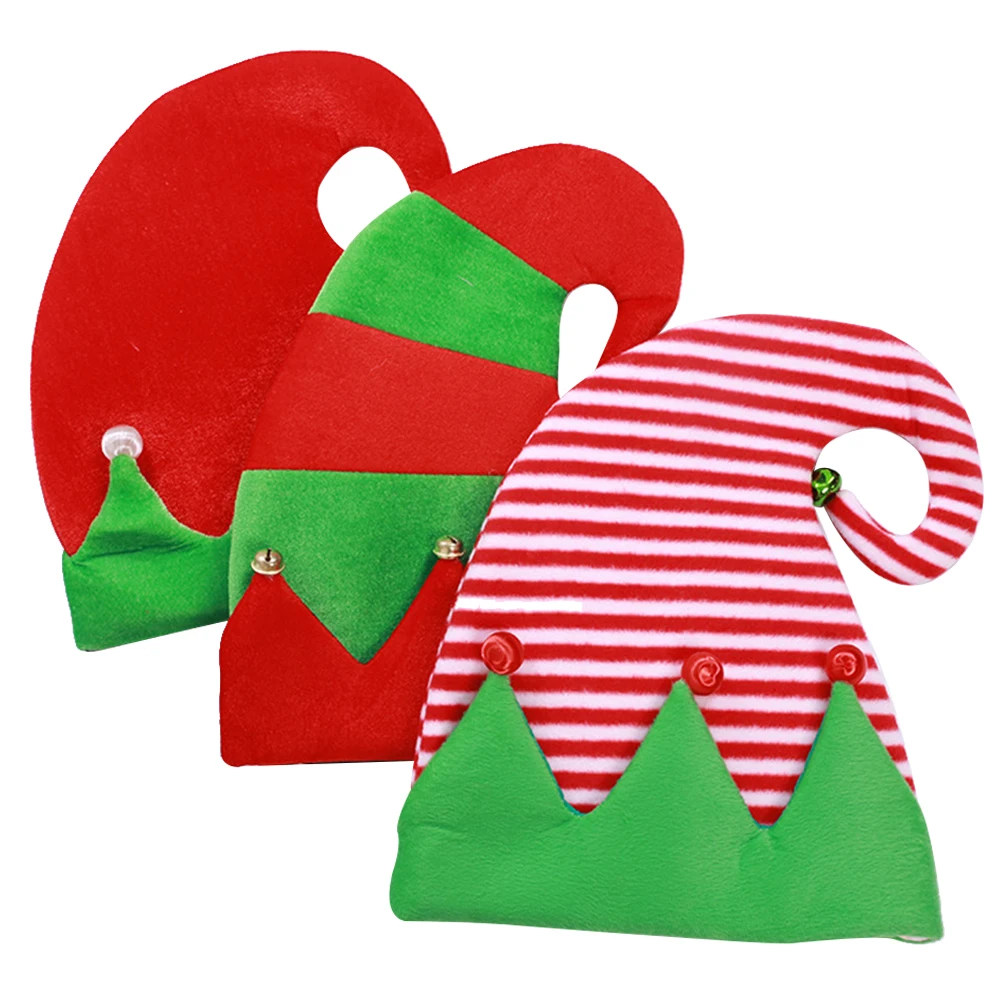 3Pcs Elf Christmas Non woven Headwears for Kids Lovely Bells Chic Non Woven Headwears Caps Trendy Headdresses Bright Colors
3Pcs Elf Christmas Non woven Headwears for Kids Lovely Bells Chic Non Woven Headwears Caps Trendy Headdresses Bright Colors