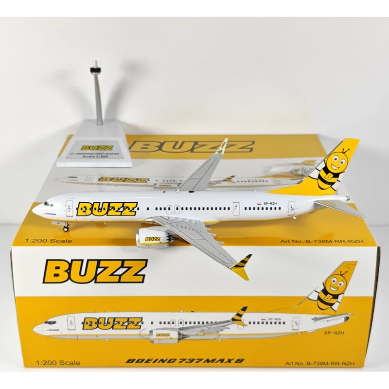 B-Models Diecast 1/200 Scale Bee Aviation B737MAX8 SP-RZH Alloy Aircraft Model Collectible Decorative Item
B-Models Diecast 1/200 Scale Bee Aviation B737MAX8 SP-RZH Alloy Aircraft Model Collectible Decorative Item