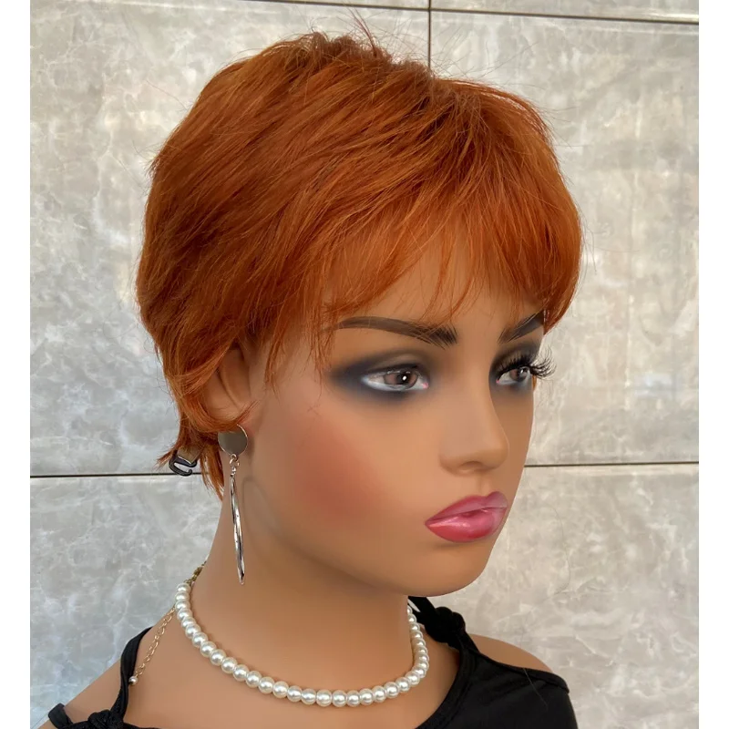 Short Straight Layered Auburn Mix Hair Blend Heat Ok Wigs Women Soft Natur
Short Straight Layered Auburn Mix Hair Blend Heat Ok Wigs Women Soft Natur