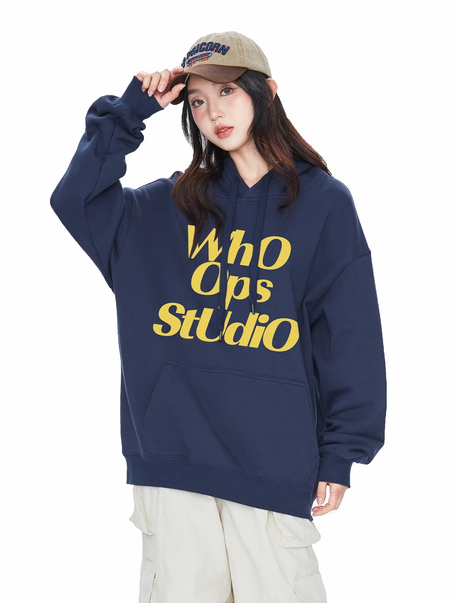 Whoops American Color Colion Letter Print Hoodie Blue Color Highlighting Autumn Winter New Sle Couple's Top Trendy Stree...
Whoops American Color Colion Letter Print Hoodie Blue Color Highlighting Autumn Winter New Sle Couple's Top Trendy Stree...