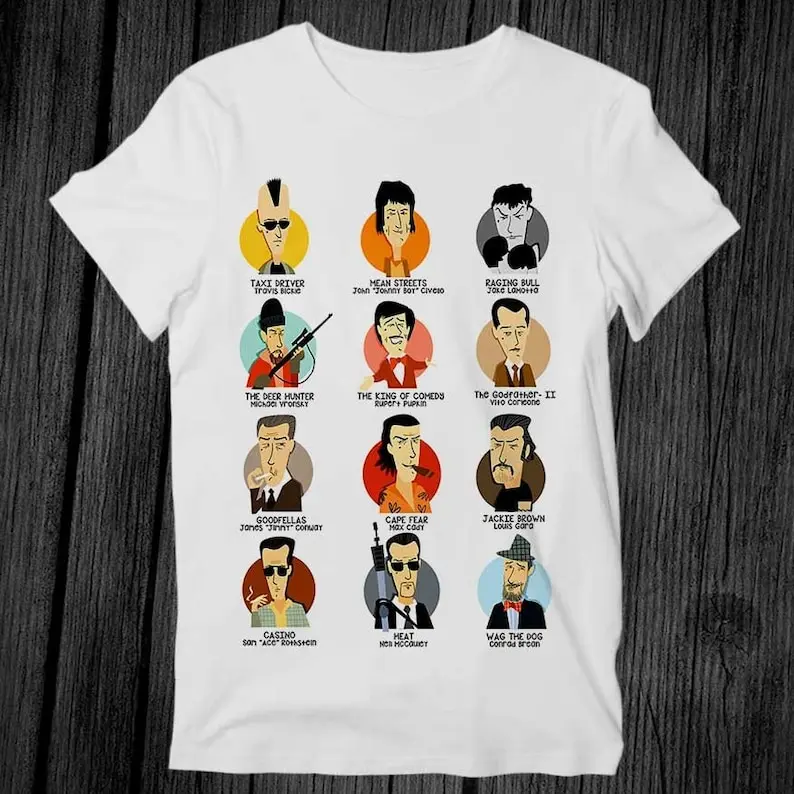 The Best of De Niro Movie Cut T Shirt Unisex Adult Mens Womens Gift Cool Music Fashion Top Vintage Retro Tee G427
The Best of De Niro Movie Cut T Shirt Unisex Adult Mens Womens Gift Cool Music Fashion Top Vintage Retro Tee G427