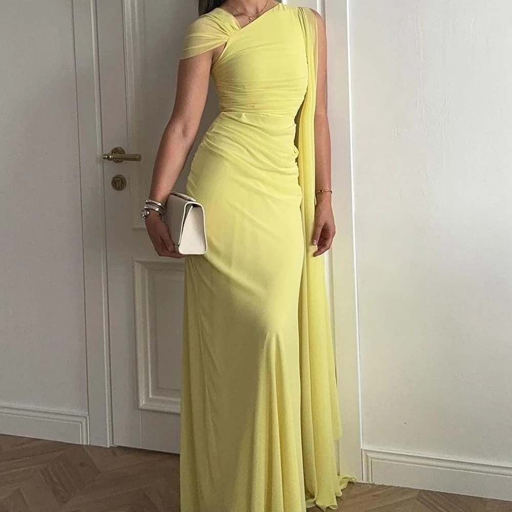 Customized Graceful Chiffon Straight Off the Shoulder Evening Dress High Quality Floor Length vestidos para mujer Custom Size
Customized Graceful Chiffon Straight Off the Shoulder Evening Dress High Quality Floor Length vestidos para mujer Custom Size