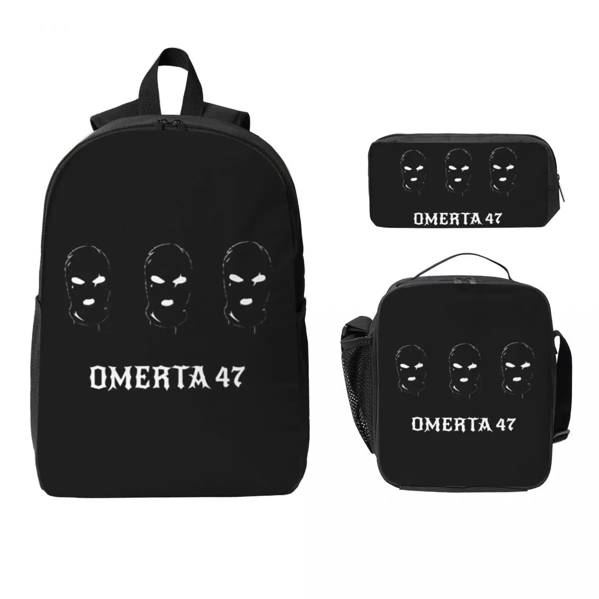 O-Omerta 47 Fashion Backpack Student BookBag School Bag Computer Shoulder Bags 3ps Insulated Lunch Bag Pencil Case
O-Omerta 47 Fashion Backpack Student BookBag School Bag Computer Shoulder Bags 3ps Insulated Lunch Bag Pencil Case