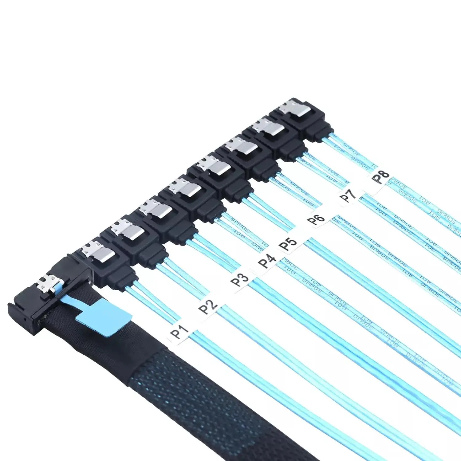 JavicTech SAS 5.0 LP Low profile SFF-8654 8i 74P MCIO 8X SFF-8654 PCI-E Ultraport Slimline 5.0 to 8X SATA 7P Female Cable
JavicTech SAS 5.0 LP Low profile SFF-8654 8i 74P MCIO 8X SFF-8654 PCI-E Ultraport Slimline 5.0 to 8X SATA 7P Female Cable
