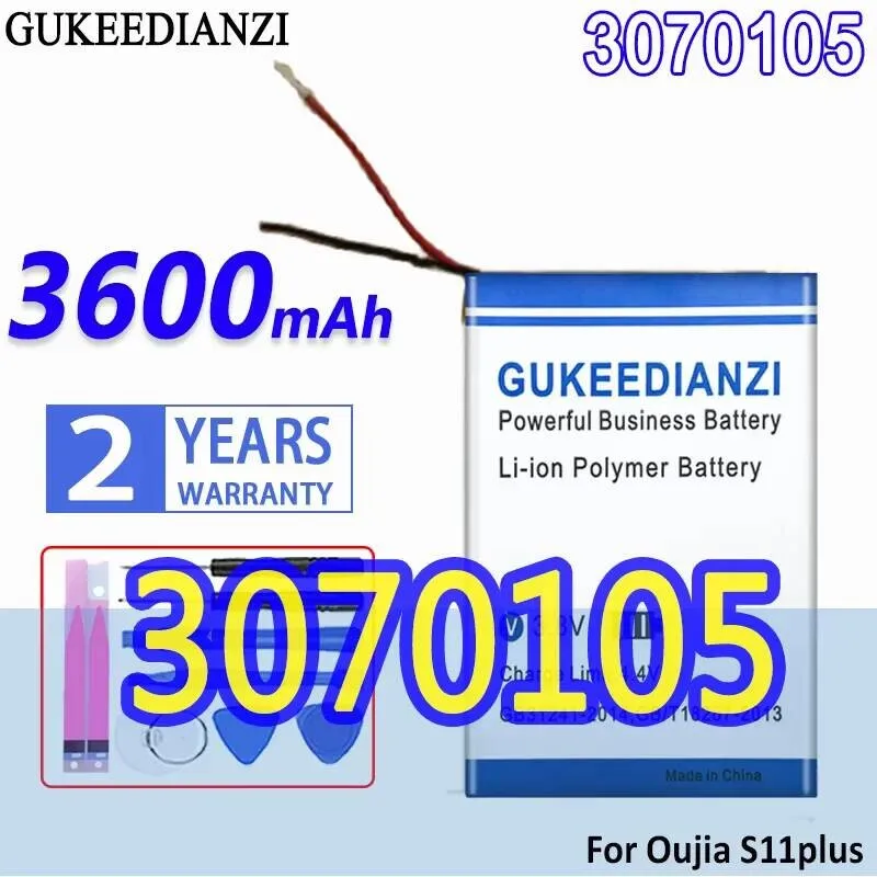 Аккумулятор большой емкости для мобильного телефона Oujia S11 Plus 3070105, 2 линии, 3600 мАч, надежная замена
Аккумулятор большой емкости для мобильного телефона Oujia S11 Plus 3070105, 2 линии, 3600 мАч, надежная замена