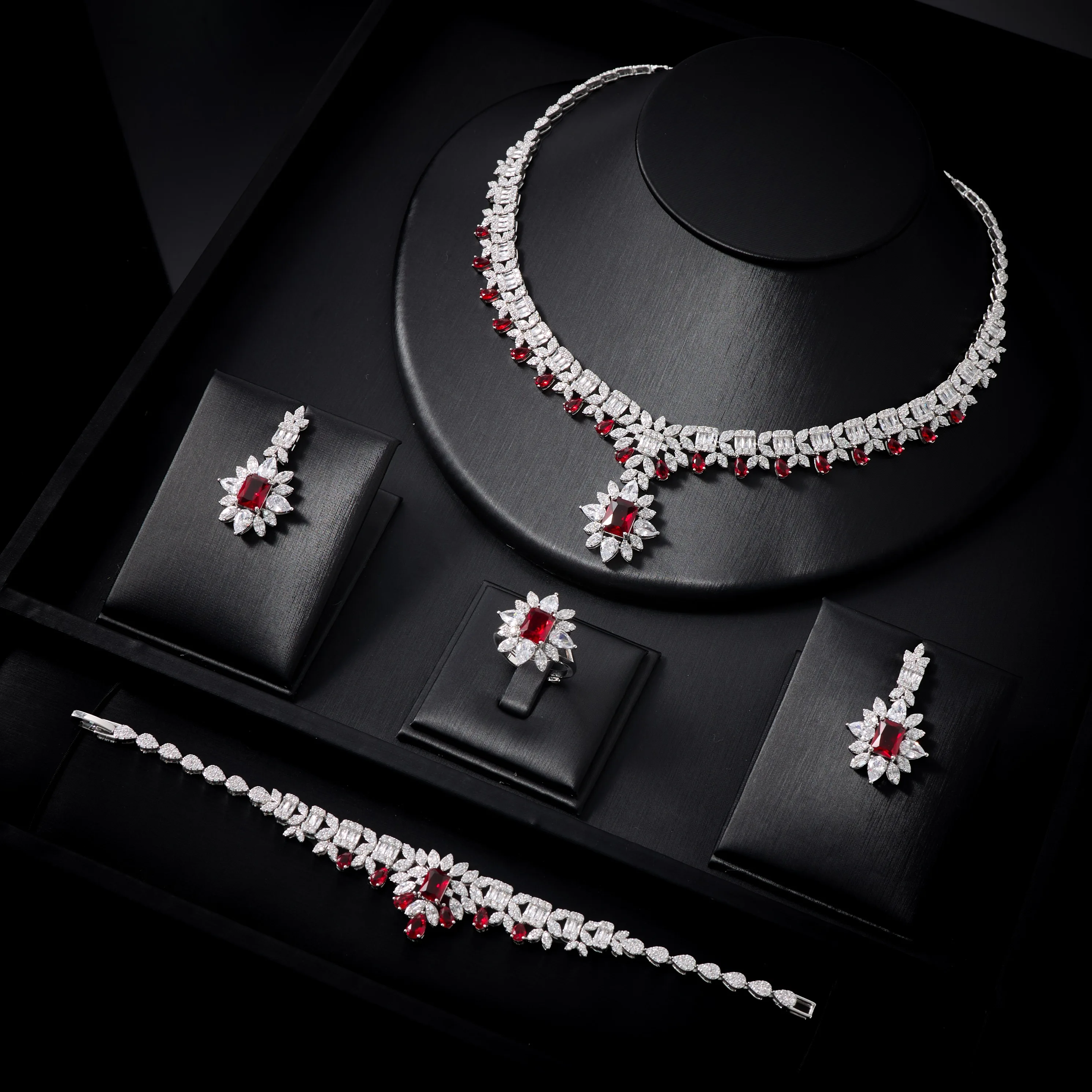 00016 Necklace Sets for Women4Pcs Sparkling CZ Jewelry Set Women, Silver Crystal Necklace Bracelet Earrings Ring, Elegant Weddin
00016 Necklace Sets for Women4Pcs Sparkling CZ Jewelry Set Women, Silver Crystal Necklace Bracelet Earrings Ring, Elegant Weddin
