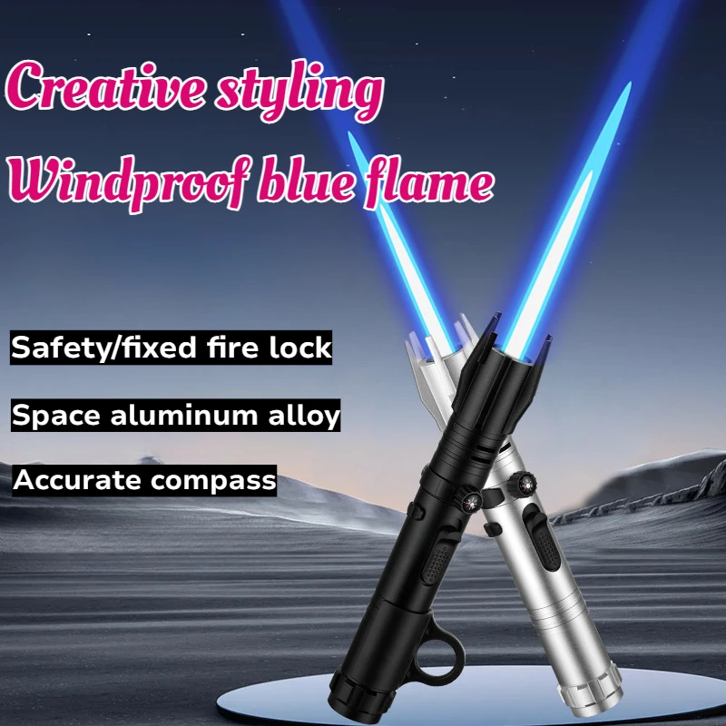New Black Knight Lightsaber High-power Spray Gun High-temperature Inflatable Lighter Windproof Red Flame Outdoor Compass Igniter
New Black Knight Lightsaber High-power Spray Gun High-temperature Inflatable Lighter Windproof Red Flame Outdoor Compass Igniter