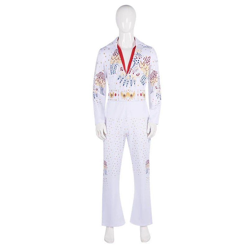 Unisex Super Star Eagle Costume Adult White Jumpsuit Men King Of Rock Roll Cosplay Costumes
Unisex Super Star Eagle Costume Adult White Jumpsuit Men King Of Rock Roll Cosplay Costumes