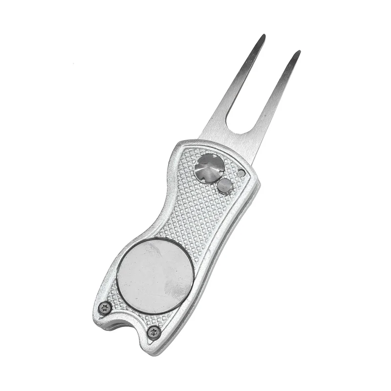 1PC Metal Foldable Golf Repair Tool With Golf Magnetic Ball Marker And Pop-up Button Tool Accessories Erfu Ball Fork
1PC Metal Foldable Golf Repair Tool With Golf Magnetic Ball Marker And Pop-up Button Tool Accessories Erfu Ball Fork