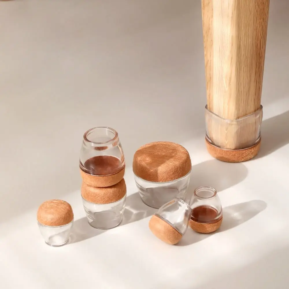 4Pcs Transparent Silicon Chair Leg Covers Anti-slip Reduce Noise Table Foot Cover No Scratches Reduce Noice with Felt Bottom
4Pcs Transparent Silicon Chair Leg Covers Anti-slip Reduce Noise Table Foot Cover No Scratches Reduce Noice with Felt Bottom