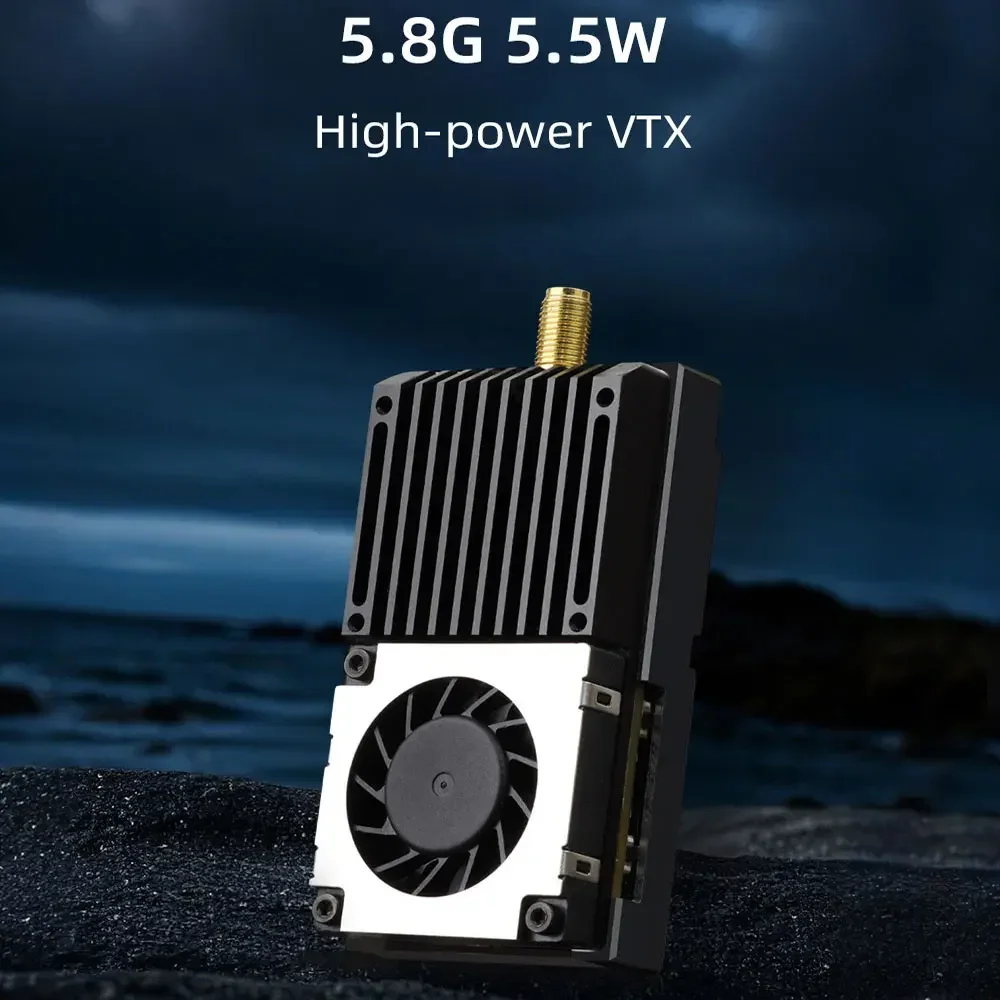 HGLRC 5.8G 5.5W High Power VTX Adjustable Power Sink OSD Wideo Transmitter for FPV Freestyle RC Long Range Drone
HGLRC 5.8G 5.5W High Power VTX Adjustable Power Sink OSD Wideo Transmitter for FPV Freestyle RC Long Range Drone