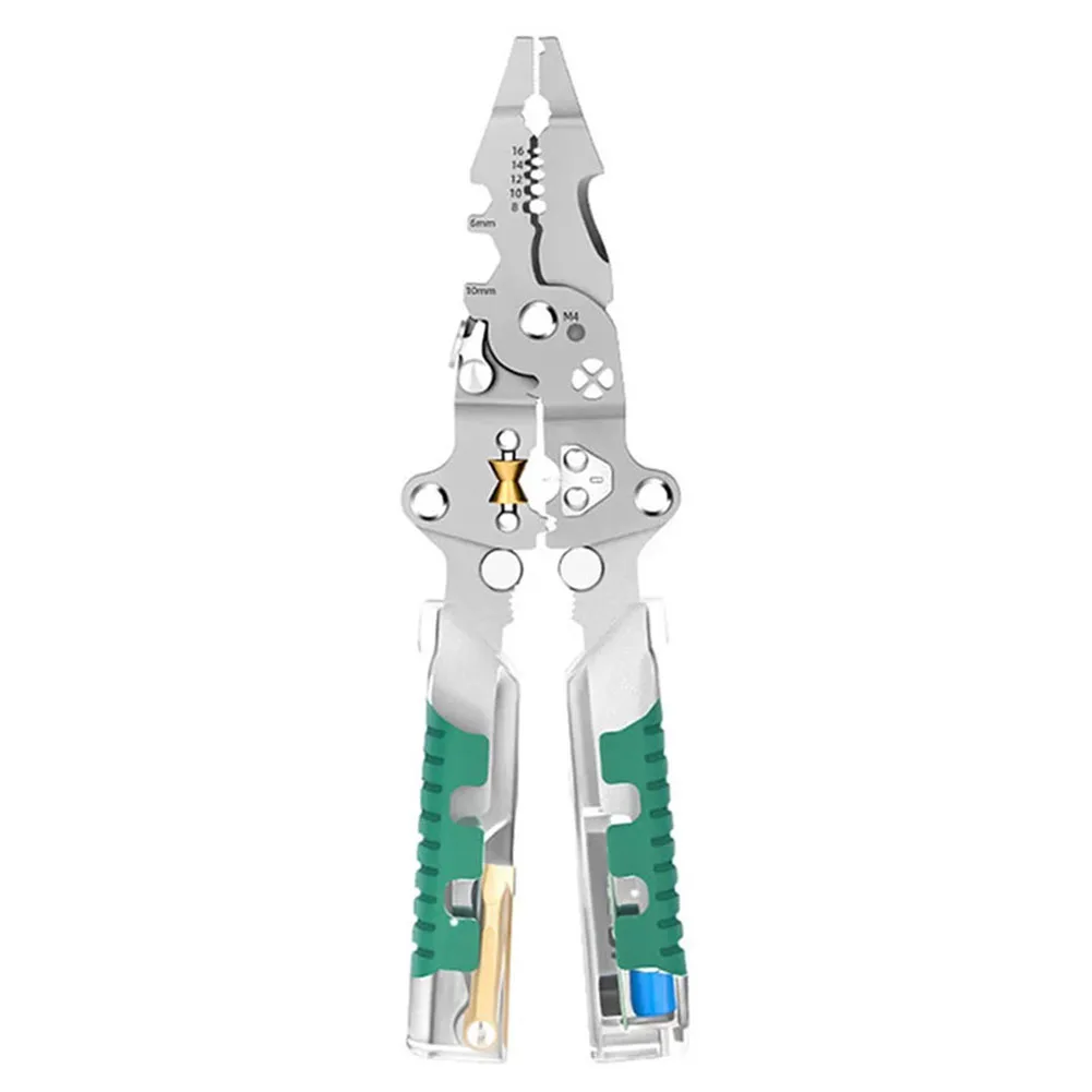 Multi Function Foldable Wire Stripper Cutter Crimper with Voltage Test for Electrician Cable Work High Carbon Steel Tool
Multi Function Foldable Wire Stripper Cutter Crimper with Voltage Test for Electrician Cable Work High Carbon Steel Tool