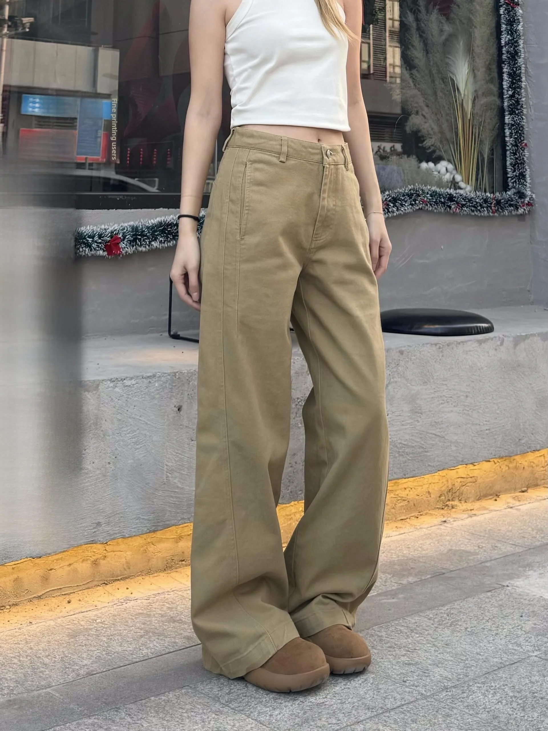 XFX American Sle повседневные широкие рабочие брюки женские свободные длинные брюки прямого кроя с эффектом похудения модные джинсы
XFX American Sle повседневные широкие рабочие брюки женские свободные длинные брюки прямого кроя с эффектом похудения модные джинсы