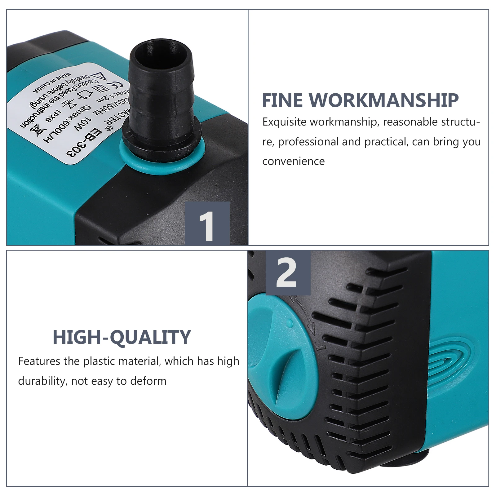 Aquarium Water Pump Fish Tank Submersible Pond Pump for Garden Waterfall Plastic Low Noise Small Ponds Oxygen Fish
Aquarium Water Pump Fish Tank Submersible Pond Pump for Garden Waterfall Plastic Low Noise Small Ponds Oxygen Fish