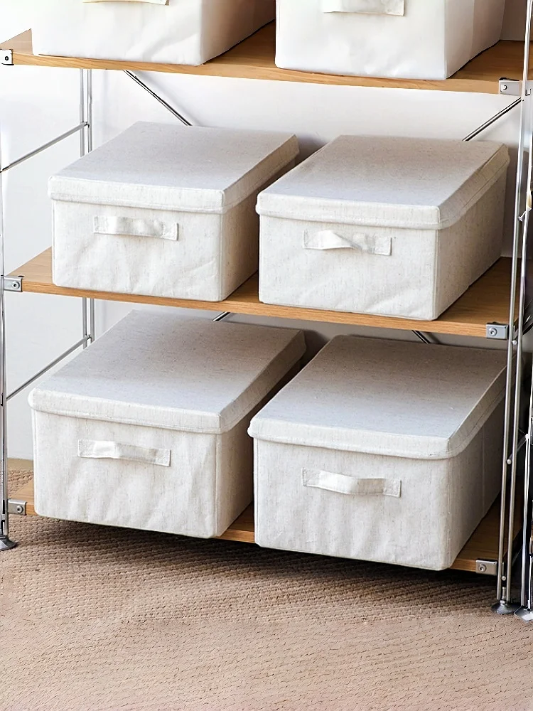 Thiened Cotton Linen Fabric Storage Box with Lid for Clothes Toys Miscellaneous Items Organizer Box Bedroom Living Room
Thiened Cotton Linen Fabric Storage Box with Lid for Clothes Toys Miscellaneous Items Organizer Box Bedroom Living Room