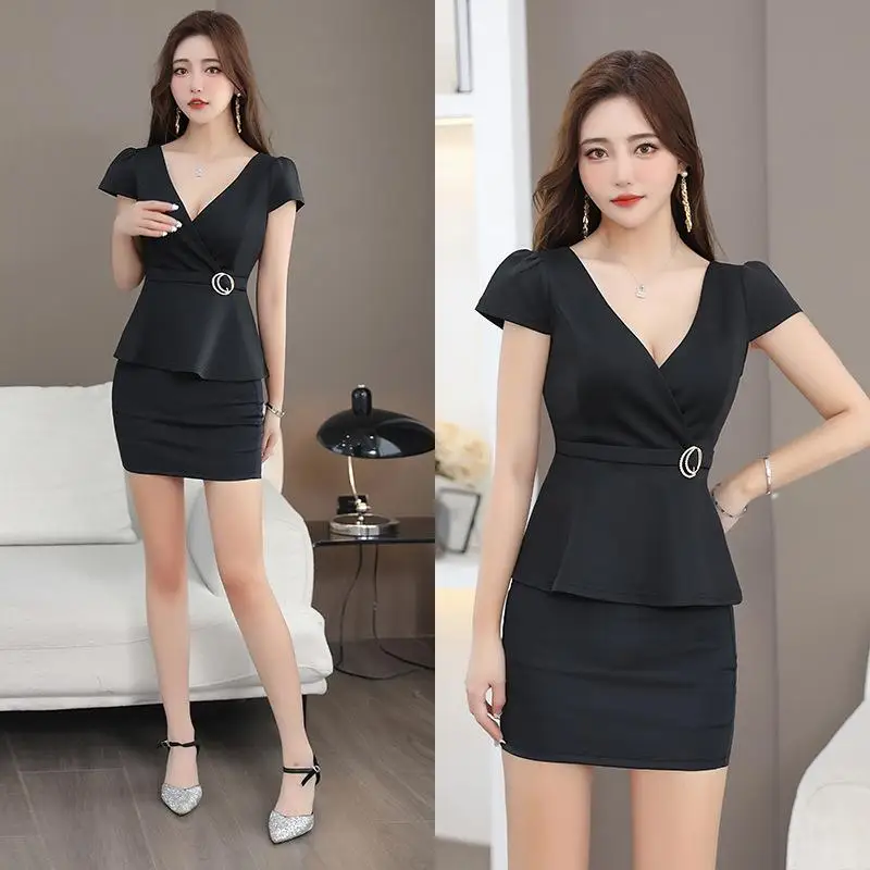 Woman Work Clothes Suit Hotel Waiter Beauty Salon Spa Massage Nail Cafe Sexy Foot Bath Sauna Technician Overall Skirt Uniform
Woman Work Clothes Suit Hotel Waiter Beauty Salon Spa Massage Nail Cafe Sexy Foot Bath Sauna Technician Overall Skirt Uniform