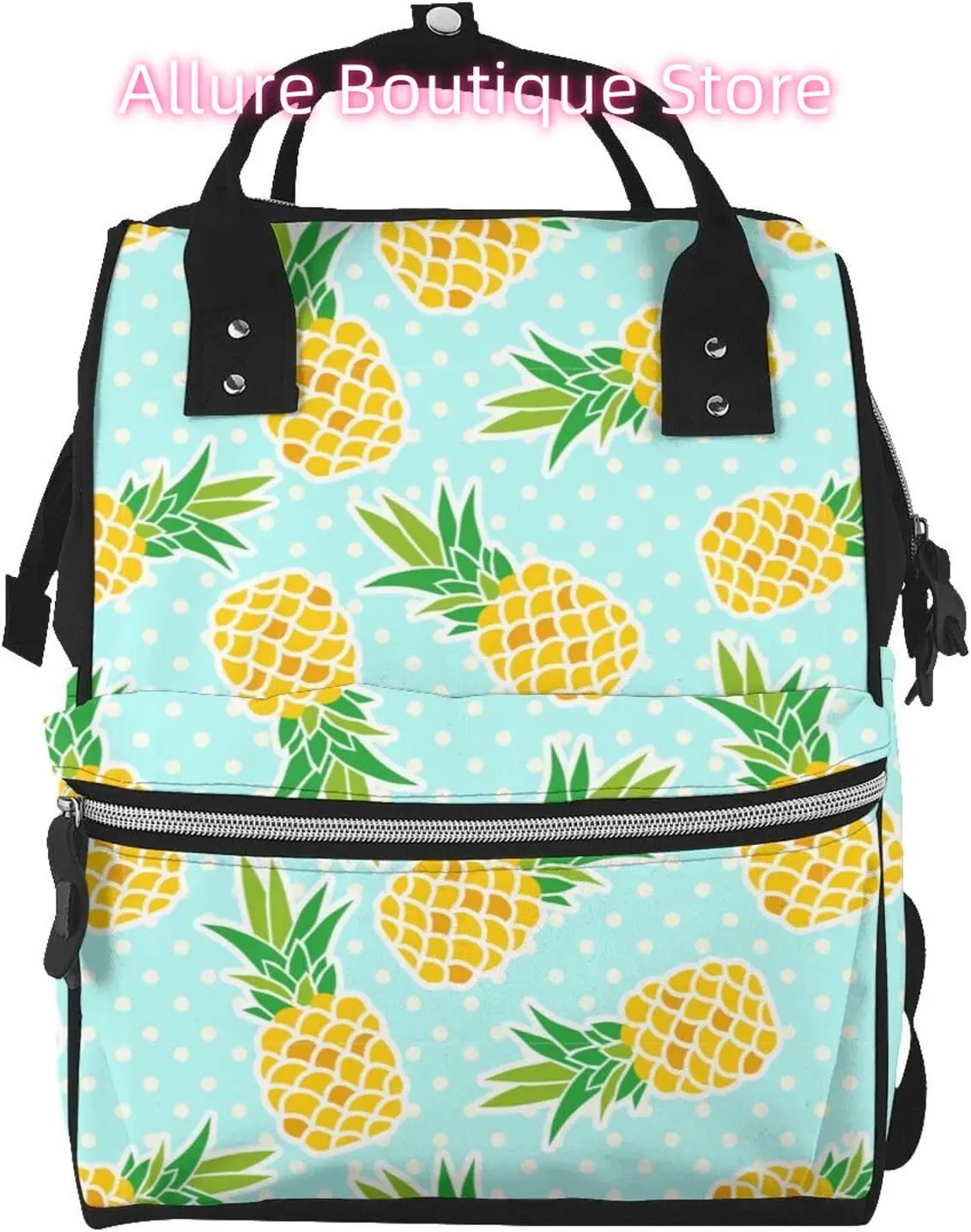 Yellow Pineapples Diaper Bag Backpack for Women Large Capacity Nappy Bag Multifunction Waterproof Mummy Backpacks for Mom Dad Es
Yellow Pineapples Diaper Bag Backpack for Women Large Capacity Nappy Bag Multifunction Waterproof Mummy Backpacks for Mom Dad Es