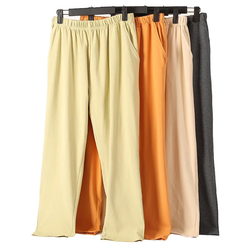 Women's Casual Cotton Pants Spring Summer High Waist Elastic Home Wear Long Trousers plus Size Comfortable Breathable
Women's Casual Cotton Pants Spring Summer High Waist Elastic Home Wear Long Trousers plus Size Comfortable Breathable