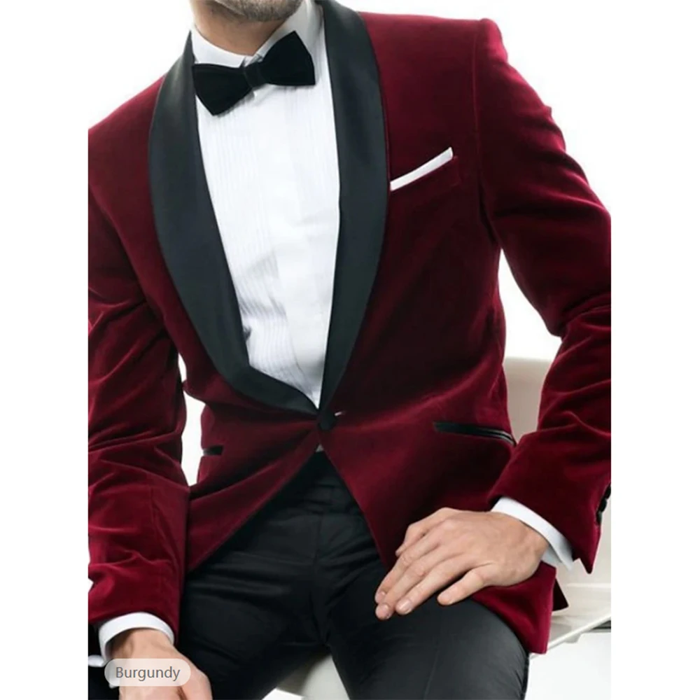 Men's Velvet Party Casual Blazer Jacket Pants Regular Tailored Fit 2 Pieces Men Suits For Wedding Formal Costume Homme Mariage
Men's Velvet Party Casual Blazer Jacket Pants Regular Tailored Fit 2 Pieces Men Suits For Wedding Formal Costume Homme Mariage