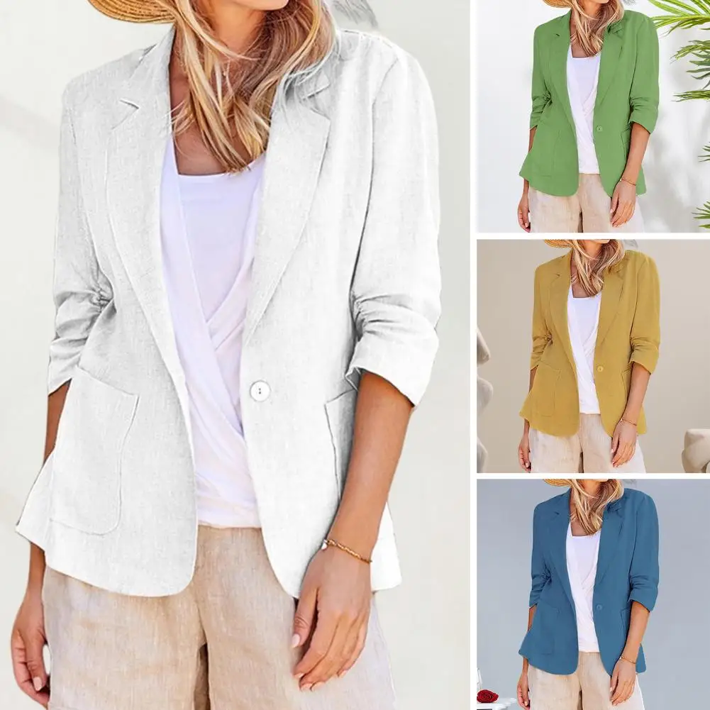 Women Basic Suit Jacket Lightweight Suit Coat Elegant Women's Suit Coats for Office Business Wear Lapel Long Sleeve Jacket
Women Basic Suit Jacket Lightweight Suit Coat Elegant Women's Suit Coats for Office Business Wear Lapel Long Sleeve Jacket
