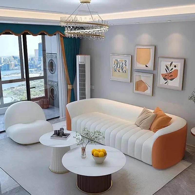 Family Minimalist Living Room Sofa Nordic Double Bedrooms Designer Sofas Relaxing White Divani Da Soggiorno Furniture Decoration
Family Minimalist Living Room Sofa Nordic Double Bedrooms Designer Sofas Relaxing White Divani Da Soggiorno Furniture Decoration
