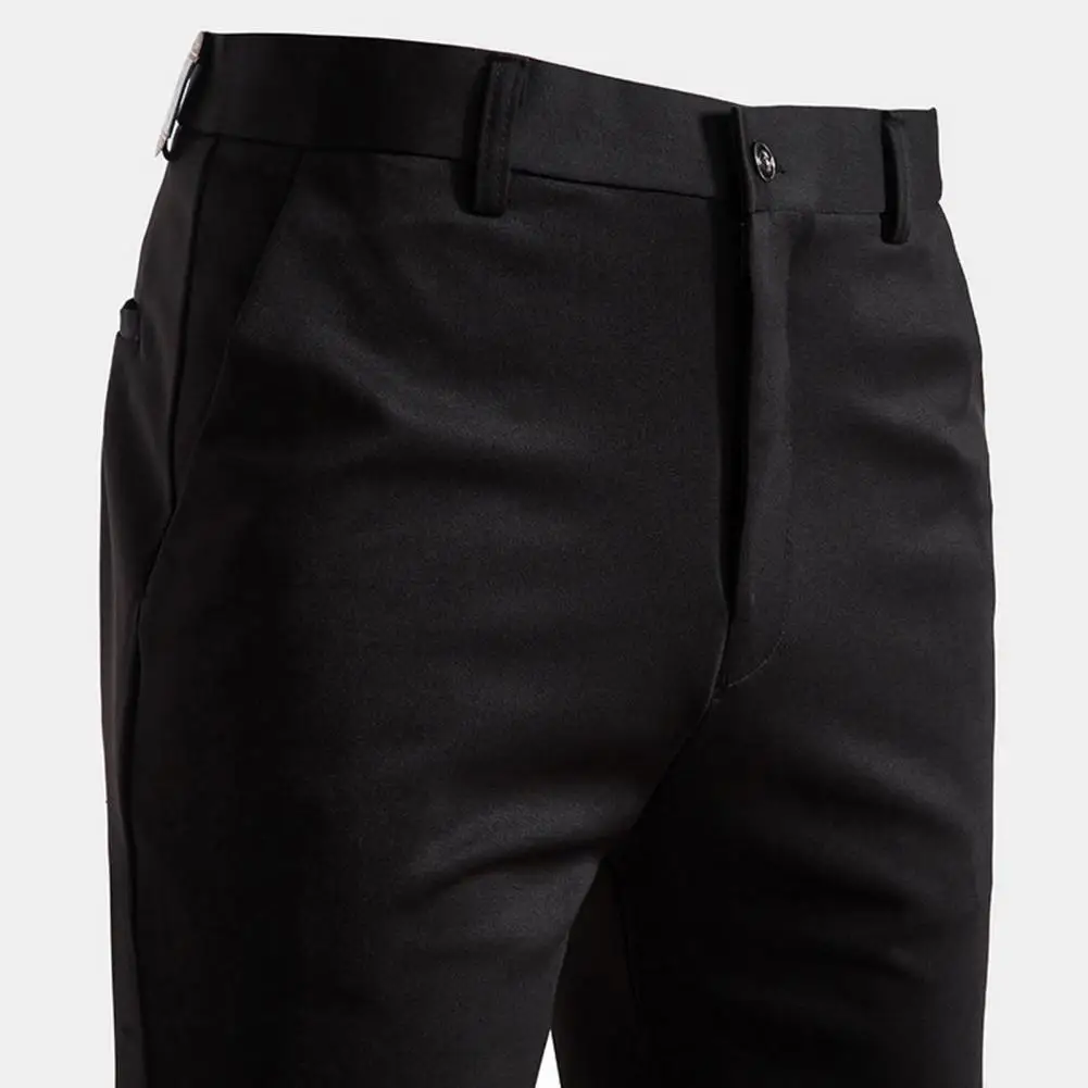 Suit Trousers Elegant Men's Slim Fit Suit Pants with Zipper Closure Pockets for Formal Business Office Wear Men Dress Pants
Suit Trousers Elegant Men's Slim Fit Suit Pants with Zipper Closure Pockets for Formal Business Office Wear Men Dress Pants