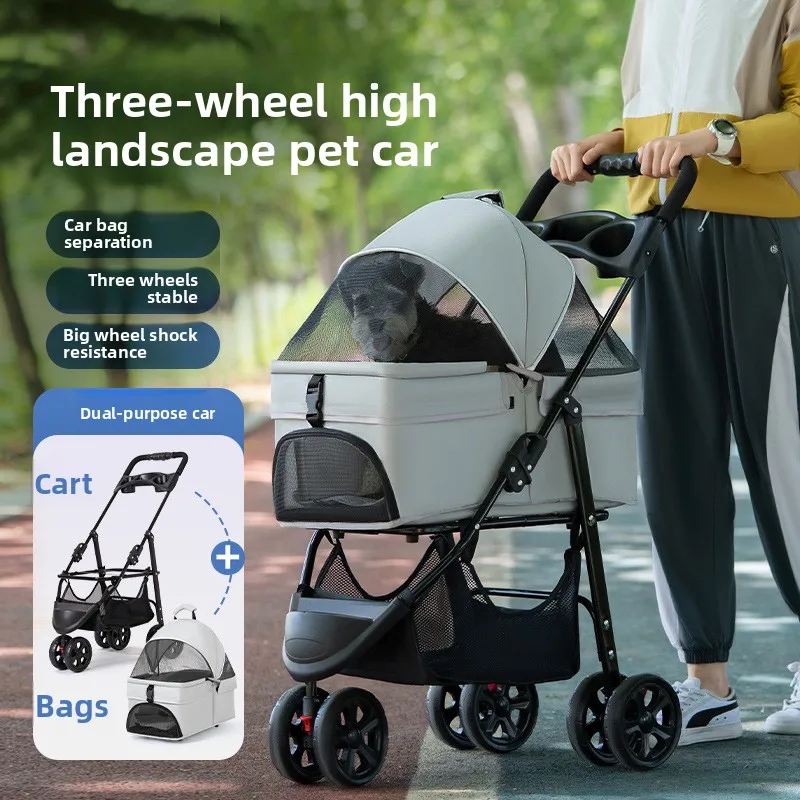 3-Wheel Pet Stroller for Dogs & Cats Detachable Folding Cart Portable Puppy Pushchair with Canopy Outdoor Travel Dogs Carrier
3-Wheel Pet Stroller for Dogs & Cats Detachable Folding Cart Portable Puppy Pushchair with Canopy Outdoor Travel Dogs Carrier