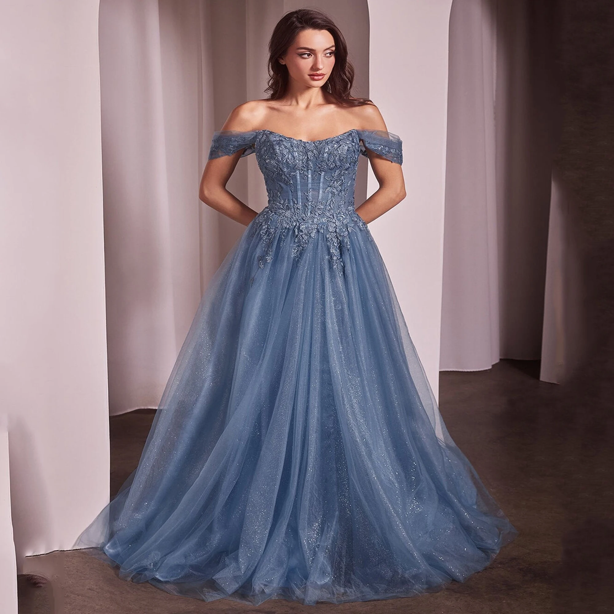 Scoop Neck Off The Shoulder A-Line Luxury Prom Dress Hot Selling Women Sexy Spicy Girl Dress Party Evening Dress 2025 Customized
Scoop Neck Off The Shoulder A-Line Luxury Prom Dress Hot Selling Women Sexy Spicy Girl Dress Party Evening Dress 2025 Customized