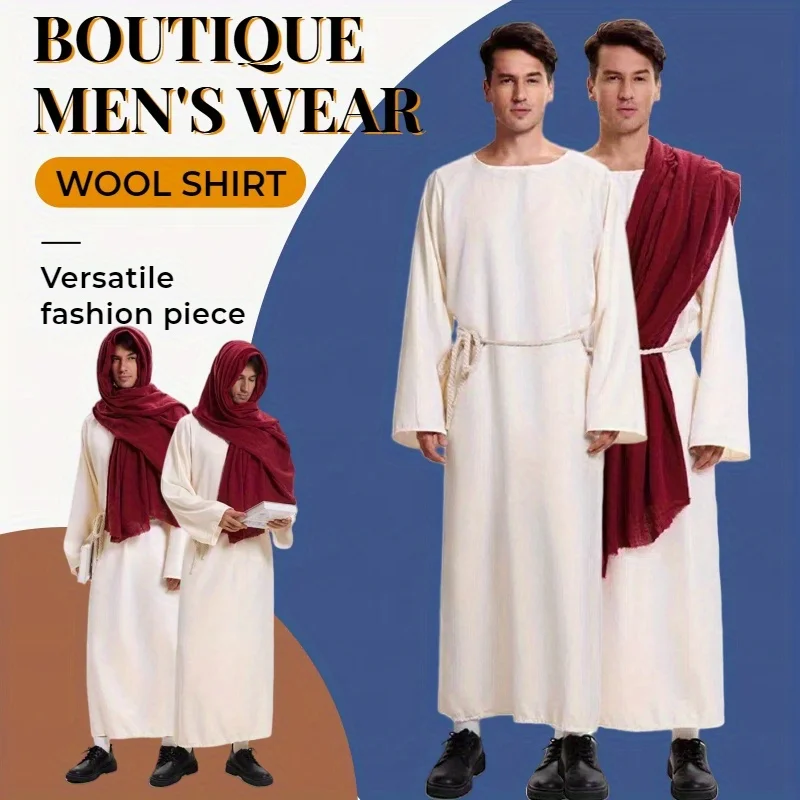 Halloween Themed Party Retro Arabic Style Dubai Robe Middle Eastern Cosplay Costume Stage Performance Costume Shepherd Costume
Halloween Themed Party Retro Arabic Style Dubai Robe Middle Eastern Cosplay Costume Stage Performance Costume Shepherd Costume