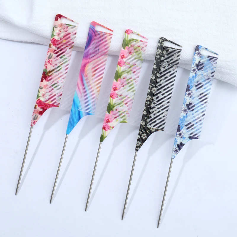 Unisex Steel Needle Comb With Hair Hook Design, ABS Durable Material, Flower Pattern, Suitable For All Hairstyles
Unisex Steel Needle Comb With Hair Hook Design, ABS Durable Material, Flower Pattern, Suitable For All Hairstyles