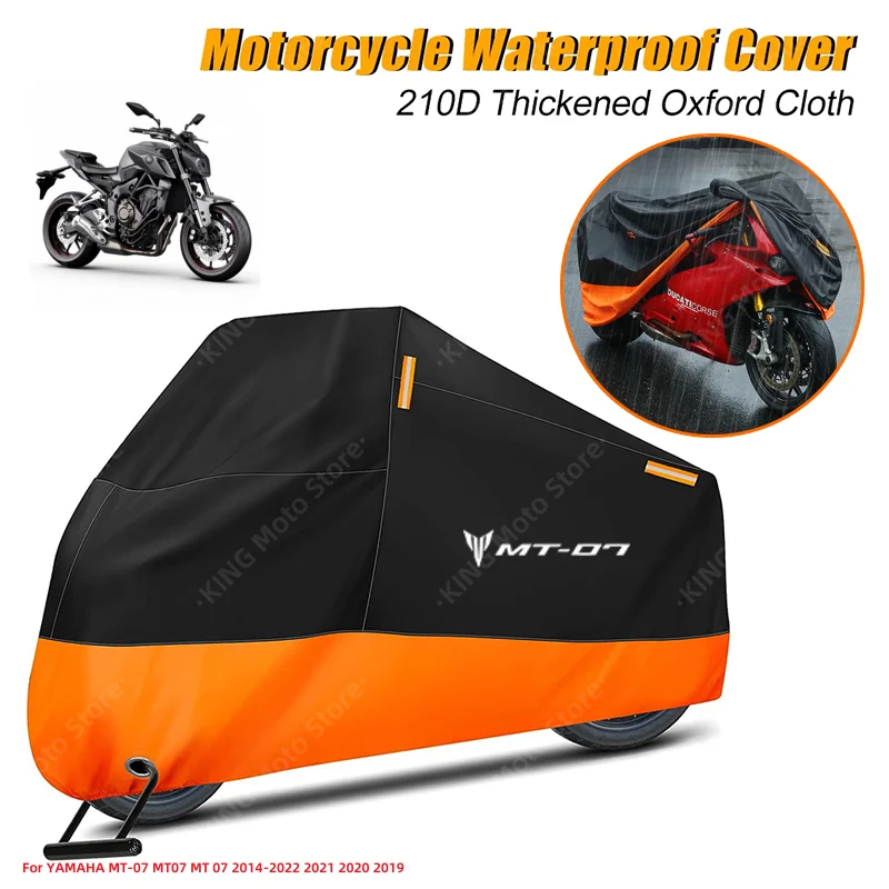 YAMAHA Cover Waterproof For YAMAHA MT-07 MT07 MT 07 2014-2022 2021 2020 2019 Motorcycle Dust Rain Cover With Reflective Strip
YAMAHA Cover Waterproof For YAMAHA MT-07 MT07 MT 07 2014-2022 2021 2020 2019 Motorcycle Dust Rain Cover With Reflective Strip