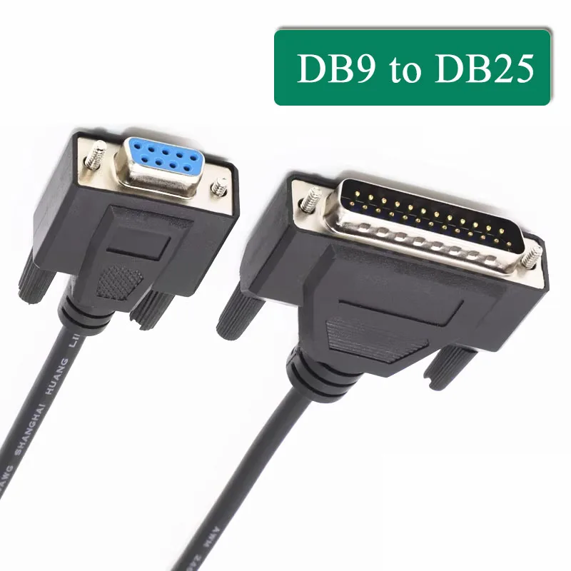 DB9 Female to DB25 Male Connection Cable RS232 Serial Port to Parallel Port Extension Data Cord Computer Ticket Printer Wire
DB9 Female to DB25 Male Connection Cable RS232 Serial Port to Parallel Port Extension Data Cord Computer Ticket Printer Wire