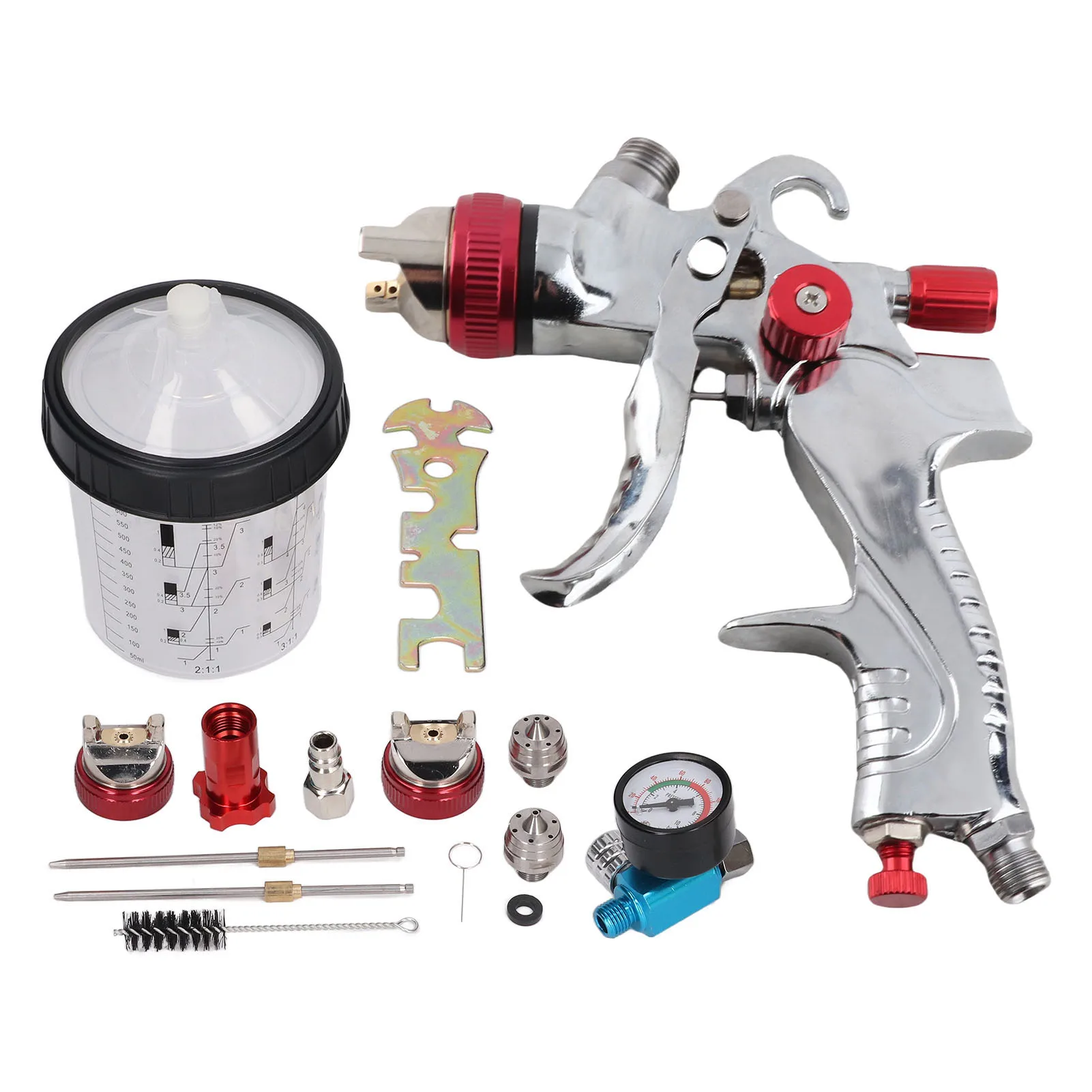 Paint Spray Gun HVLP Automotive Paint Spray Gun With 1.4mm 1.7mm 2.0mm Nozzle Gravity Auto Paint Spray Torch Kit G1/4 Air Inlet
Paint Spray Gun HVLP Automotive Paint Spray Gun With 1.4mm 1.7mm 2.0mm Nozzle Gravity Auto Paint Spray Torch Kit G1/4 Air Inlet