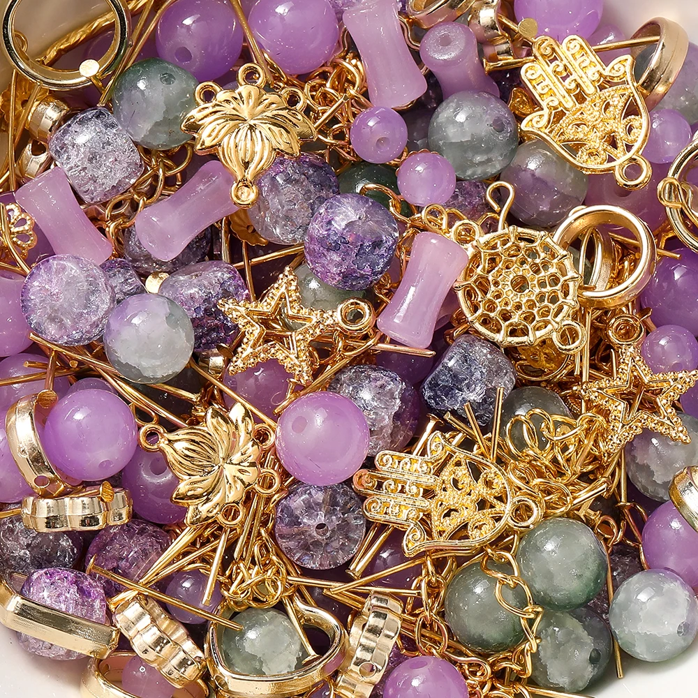 30-50G/Lot Mixed Glass Beads Metal Pendants Spacer Bead Jewelry Accessories for DIY Bracelets Necklace Anklet Jewelry Making
30-50G/Lot Mixed Glass Beads Metal Pendants Spacer Bead Jewelry Accessories for DIY Bracelets Necklace Anklet Jewelry Making