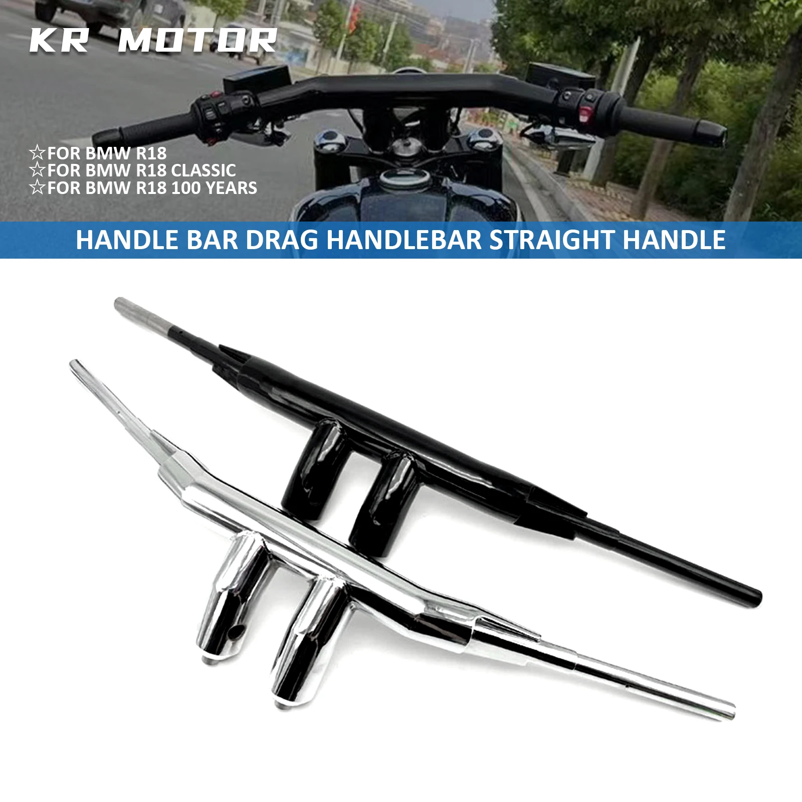 Fits For BMW R18/R18 100 Years/R18 Classic 2020-2024 Handle Bar Stainless Steel Drag Handlebar Straight Handle Chrome/Black
Fits For BMW R18/R18 100 Years/R18 Classic 2020-2024 Handle Bar Stainless Steel Drag Handlebar Straight Handle Chrome/Black