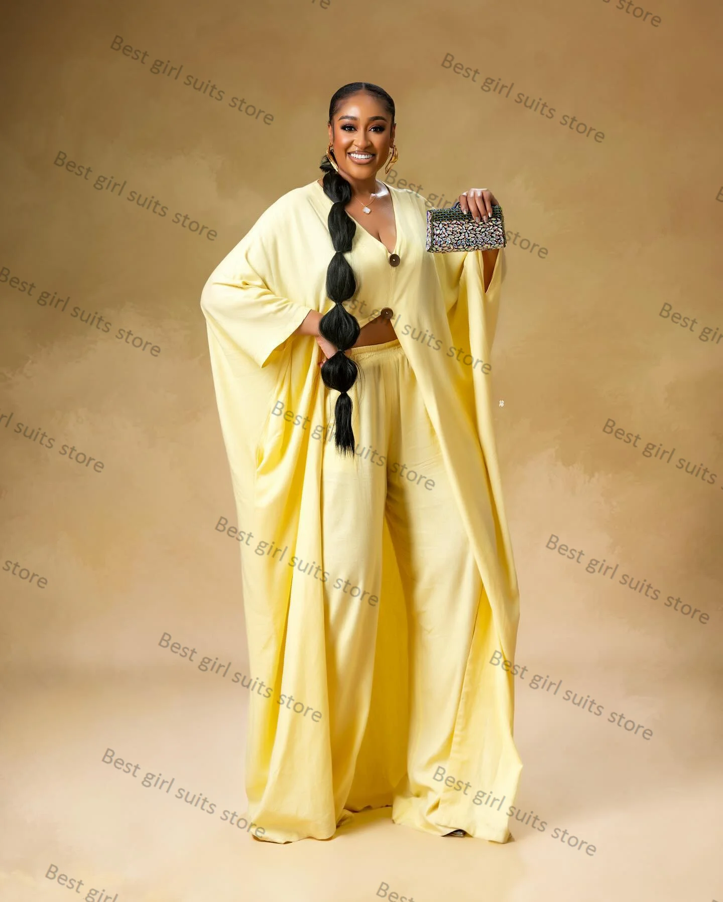 Yellow Women Suits Pants Set 2 Piece Long Blazer+Trousers Formal Office Lady Jacket Customized Autumn V Neck Coat Prom Dress
Yellow Women Suits Pants Set 2 Piece Long Blazer+Trousers Formal Office Lady Jacket Customized Autumn V Neck Coat Prom Dress