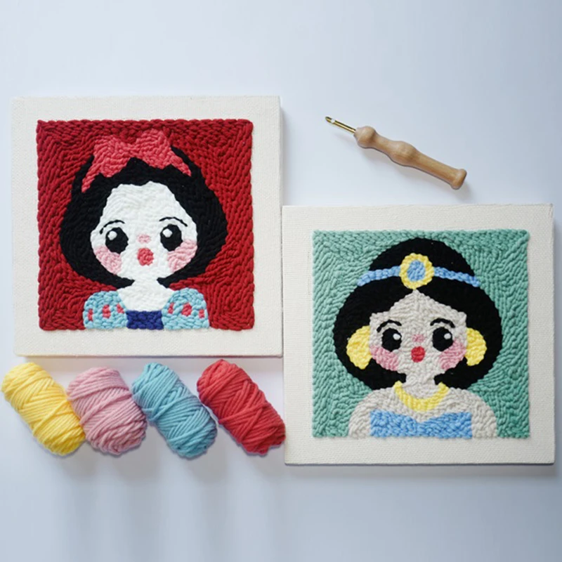 26*26cm Cute Girl Embroidery Patterns Punch Needle Embroidery Kits for Beginner Easy Soft Craft Kits for Adults Home Decor
26*26cm Cute Girl Embroidery Patterns Punch Needle Embroidery Kits for Beginner Easy Soft Craft Kits for Adults Home Decor