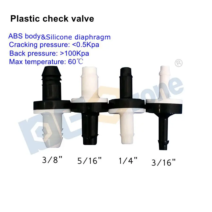 3/16" 1/4" 3/8" 5/16" Plastic check valve Aquarium Silicone Diaphragm Valve with barb Small Connector for gas liquid
3/16" 1/4" 3/8" 5/16" Plastic check valve Aquarium Silicone Diaphragm Valve with barb Small Connector for gas liquid