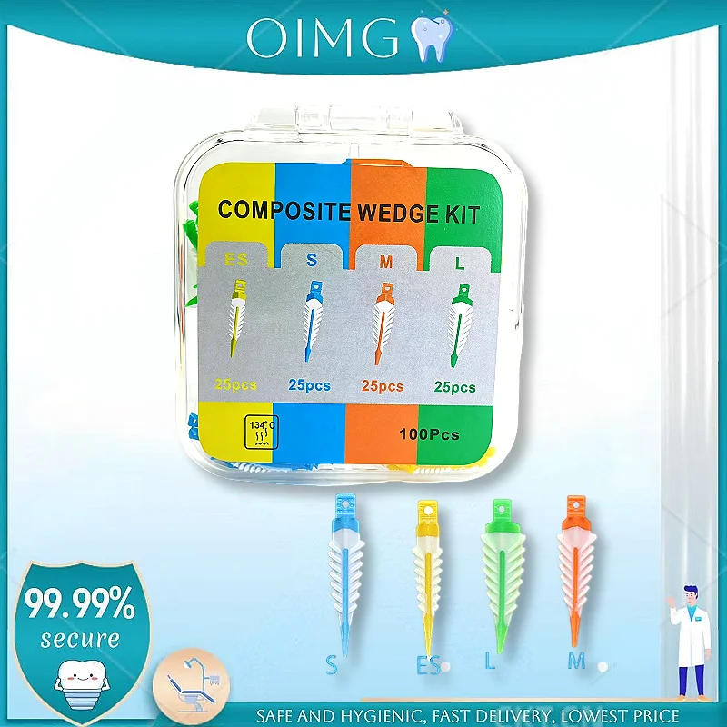 100PCS/BOX Autoclavable Dental Composite Interdental Wedge, for Matrix Band Placement & Restoration, Dental Consumables
100PCS/BOX Autoclavable Dental Composite Interdental Wedge, for Matrix Band Placement & Restoration, Dental Consumables